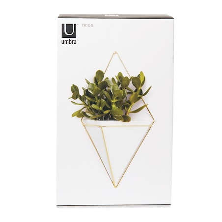 Pojemnik/doniczka biały Trigg, 22.2 x 9.5 x 38.7 cm, Umbra