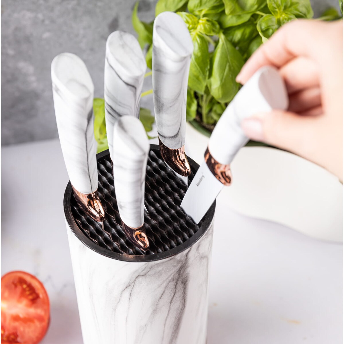 Zestaw noży kuchennych w bloku 5 elementów KLAUSBERG