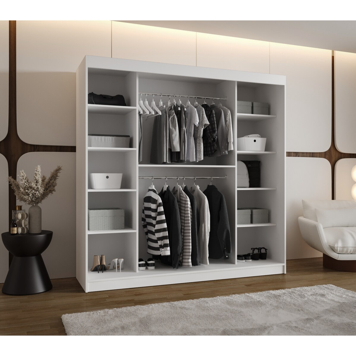 Szafa przesuwna SPOTI 200 biały