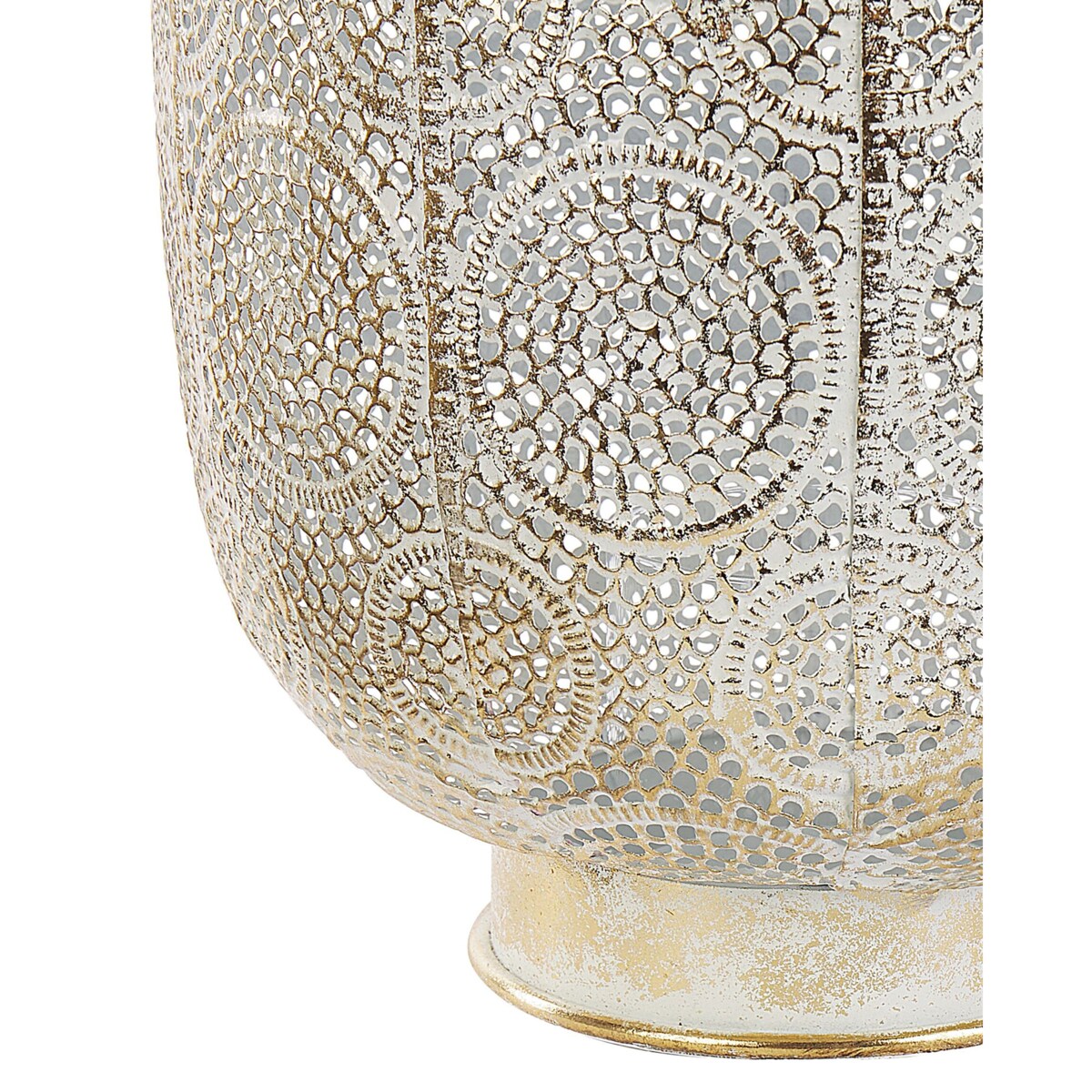 Lampion metalowy 30 cm złoty LANTAU