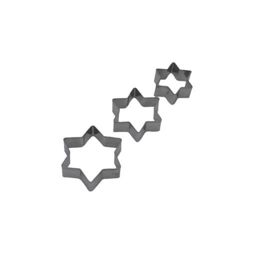 Zestaw wykrawaczy do ciastek pierników gwiazdka 3-ele BRUNBESTE