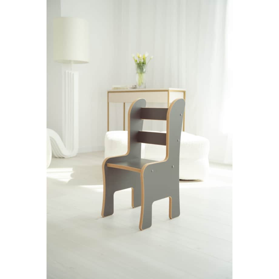 Krzesełko dla dziecka - szare