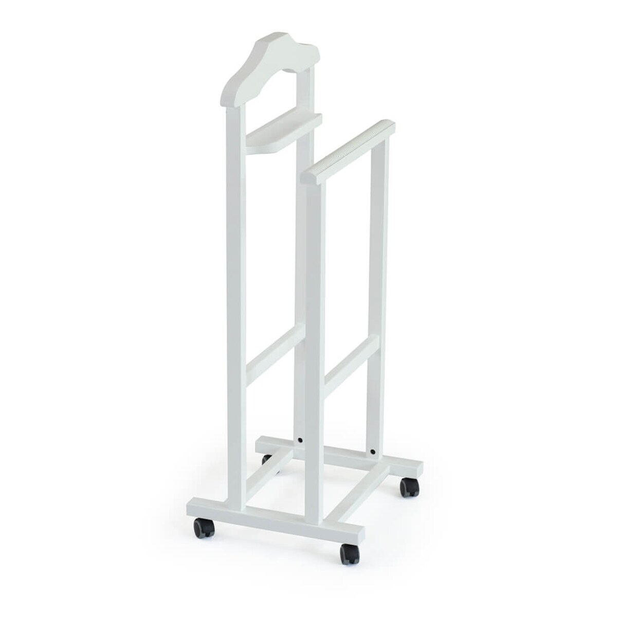 ARREDAMENTI MIRANO Wieszak do sypialni - 105 x 46 cm, biały