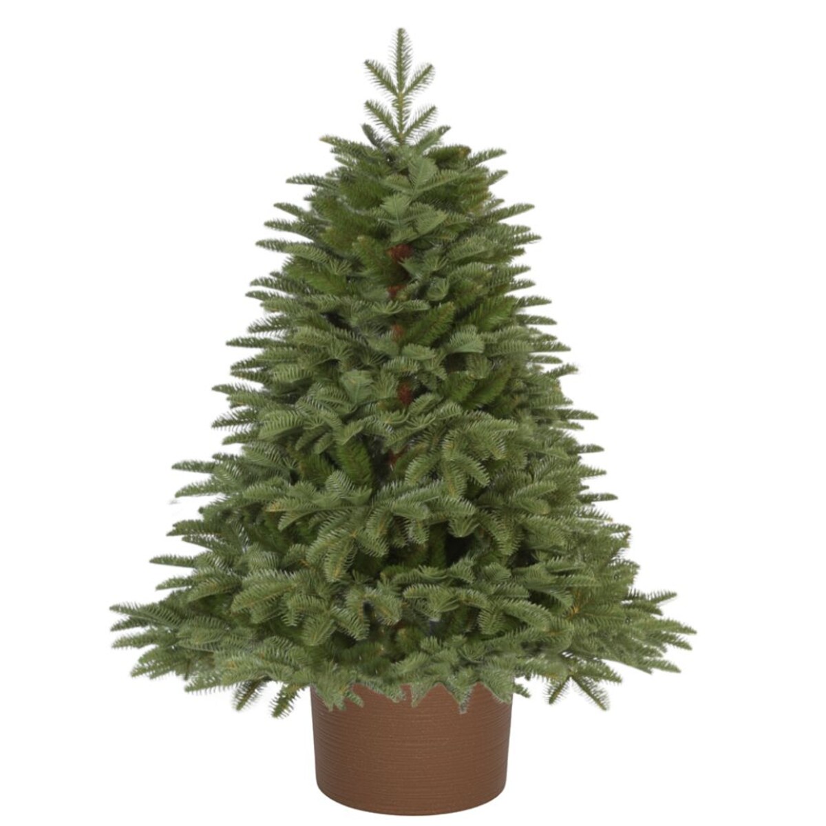 Choinka Premium Jodła Szlachetna PE w Okrągłej Donicy 110 cm X-Choinka 7 kolorów donicy