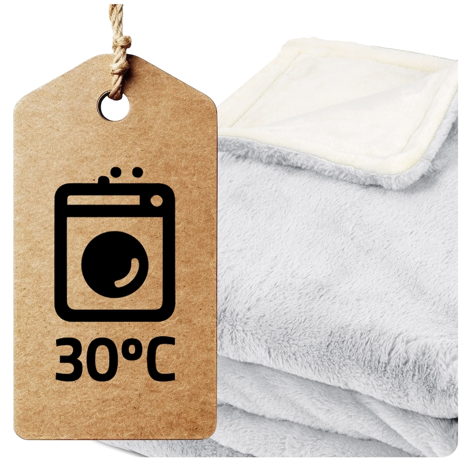 Duży koc elektryczny miękki 180x160cm 160w + timer Berdsen