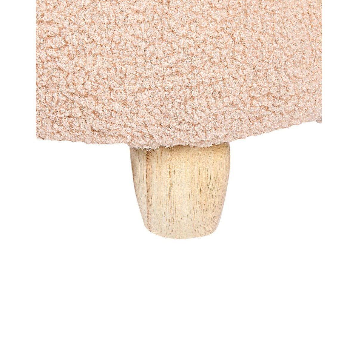 Fotel dziecięcy królik boucle beżowy KANNA