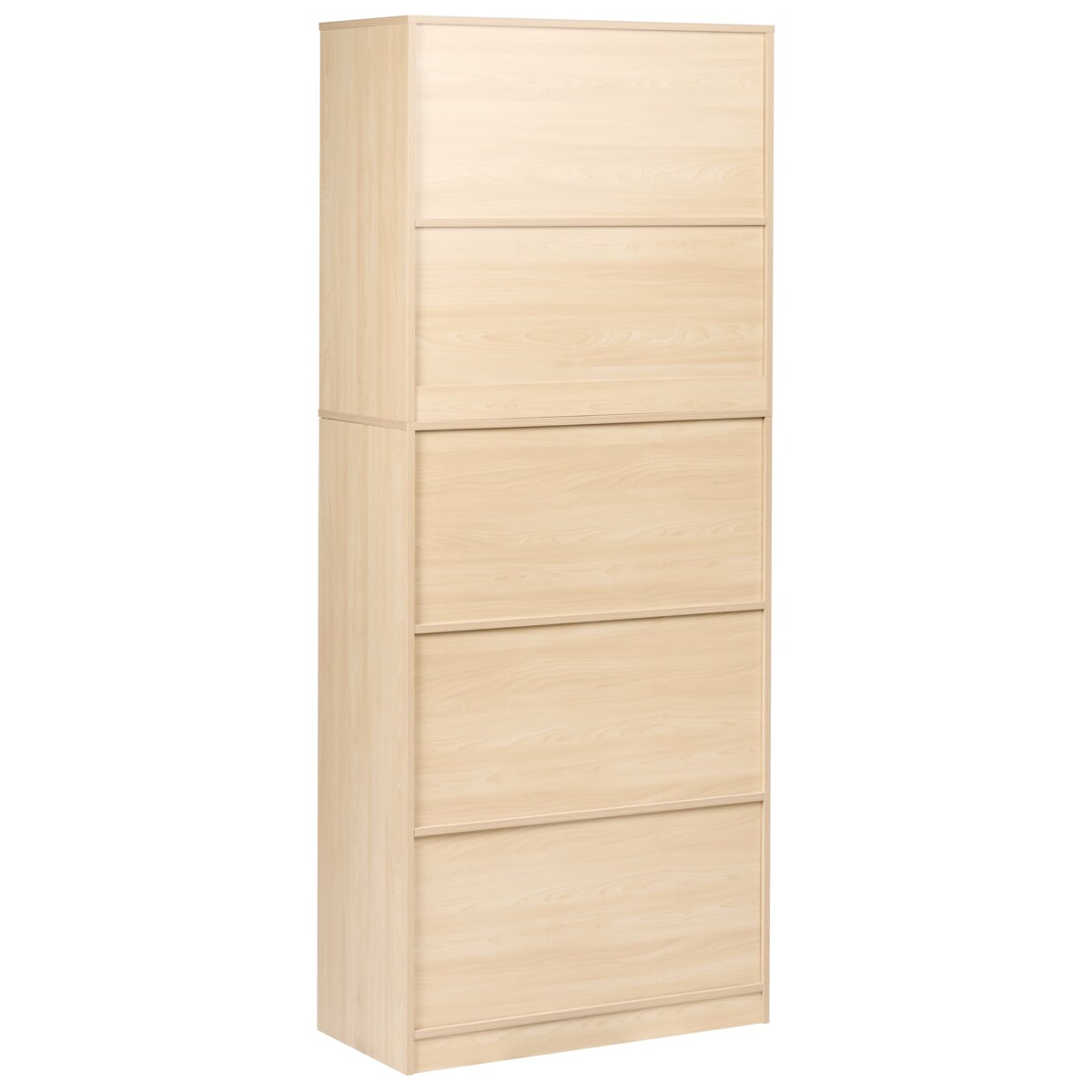 Regał 2-drzwiowy ZEHNA Jasny brąz/ biały