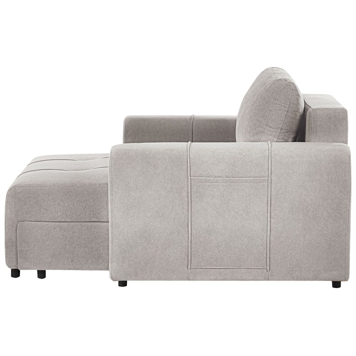 Sofa 2-osobowa rozkładana z pojemnikiem jasnoszara INNVIK