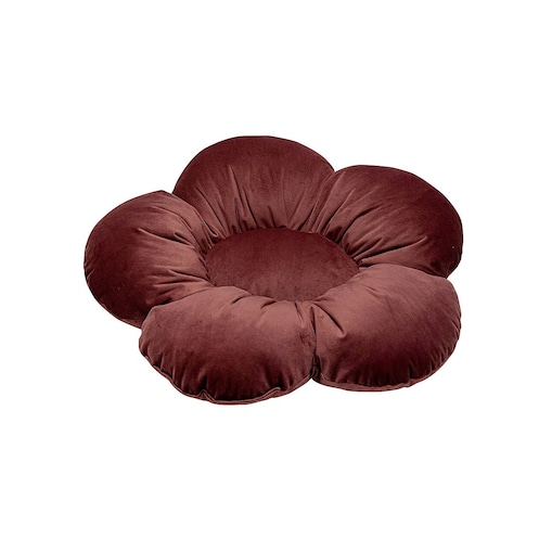 Poduszka kwiatek Mia, bordowy, 45 cm, Posh Velvet