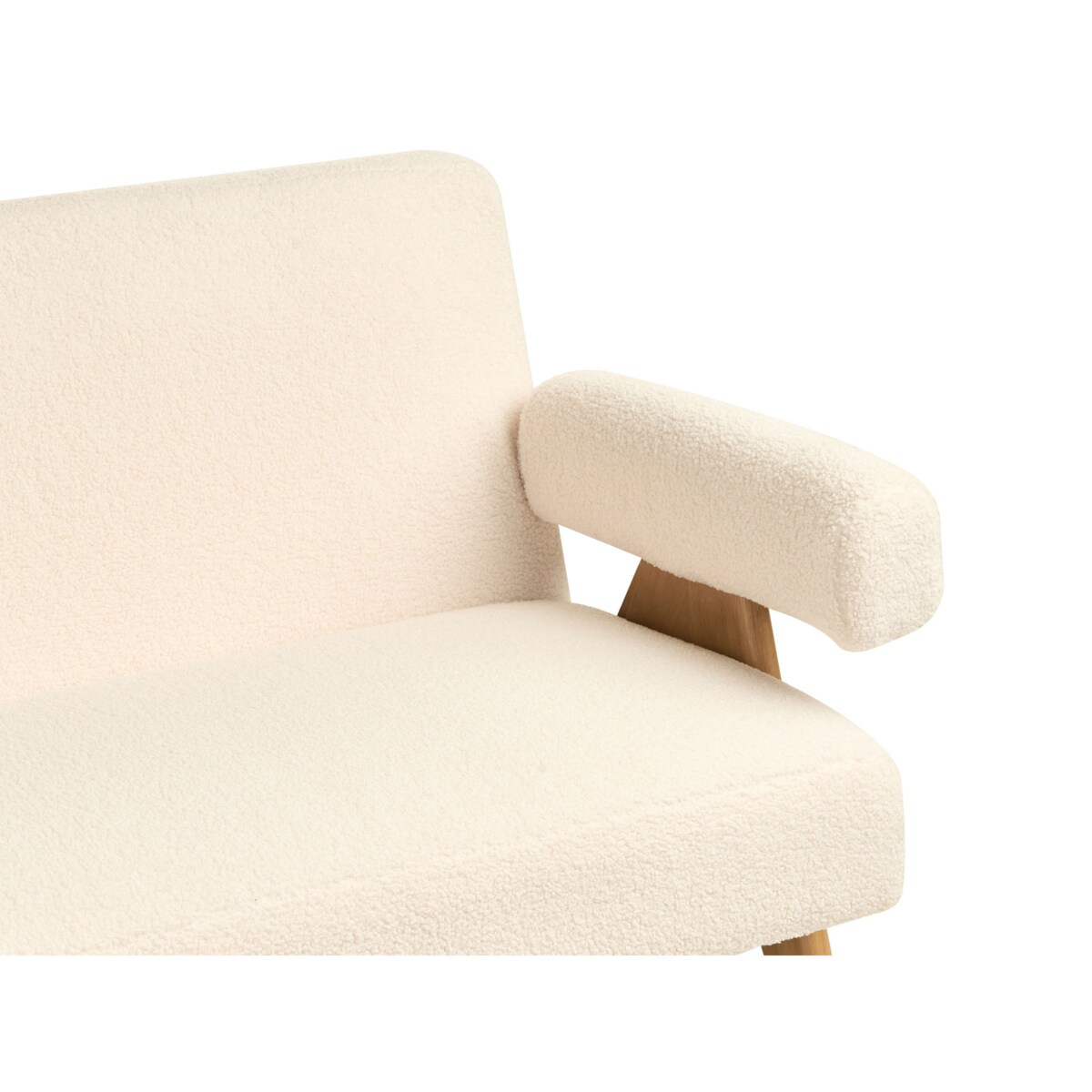 Sofa TAMRE Boucle Złamana biel dla 2 osób