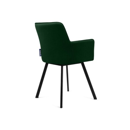 KONSIMO PYRUS welurowe krzesła 2 sztuki  ciemnozielone