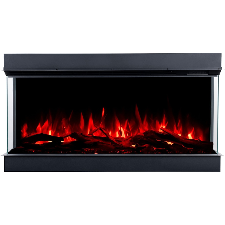 Kominek elektryczny AFLAMO Superb 3D 80 - do zabudowy - 80x65x35 cm - kominek LED z funkcją grzania 750/1500 W