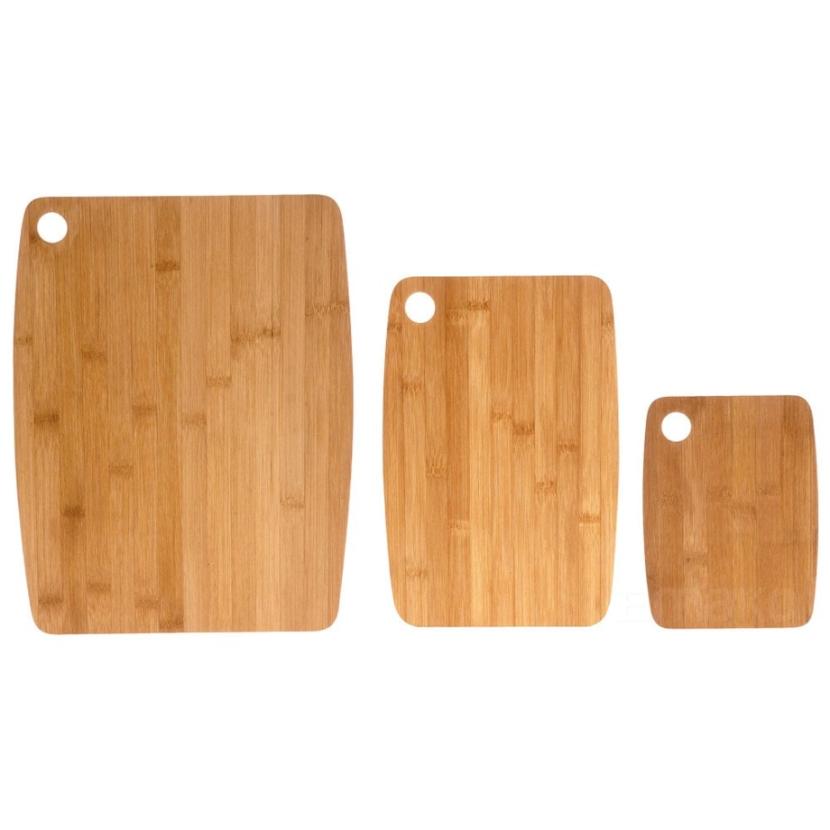 3 bambusowe deski do krojenia – komplet kuchenny