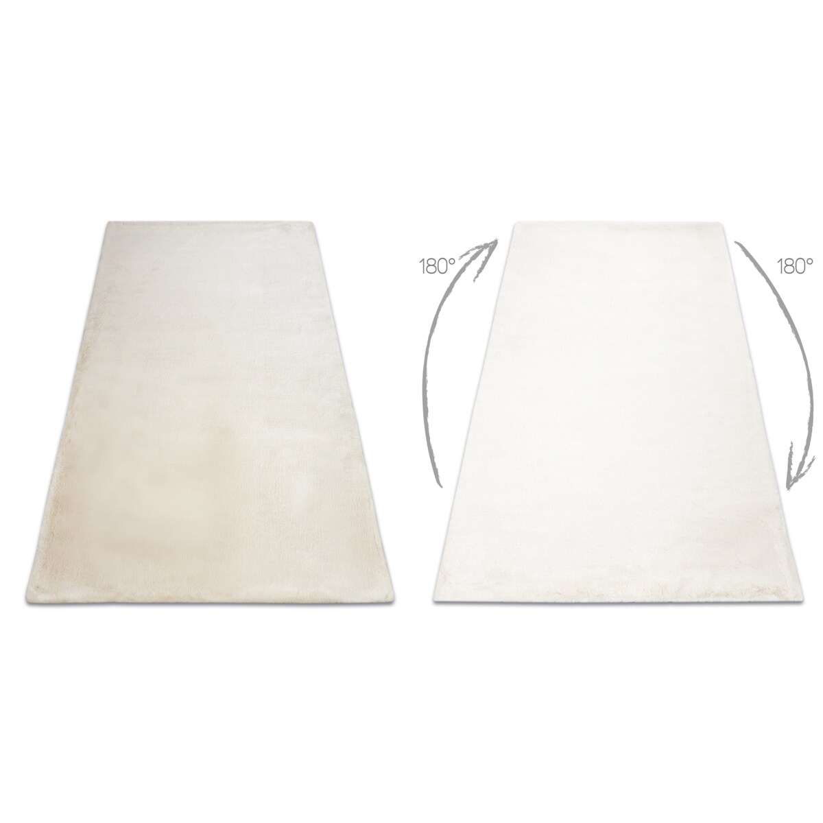 Dywan BUNNY kość słoniowa IMITACJA FUTRA 120x170 cm