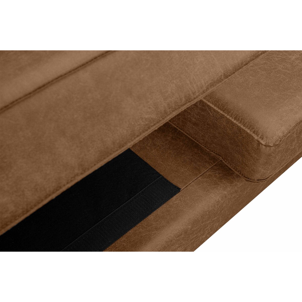 KONSIMO INVIA Sofa w stylu loft 2 osobowa kolor brązowy