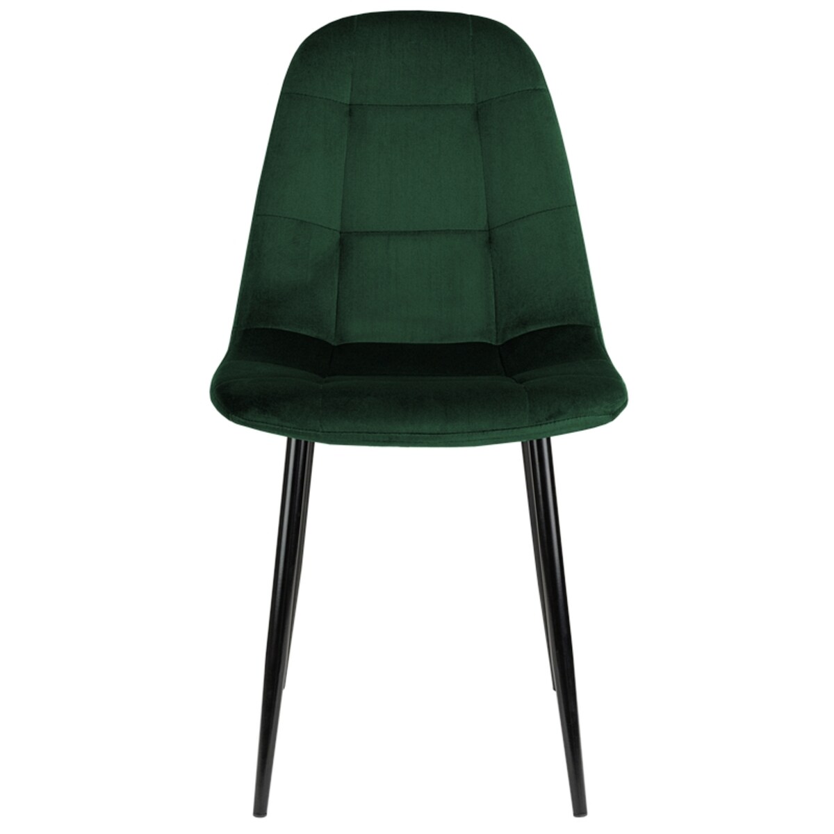 Krzesło tapicerowane do salonu jadalni welurowe pikowane nowoczesne