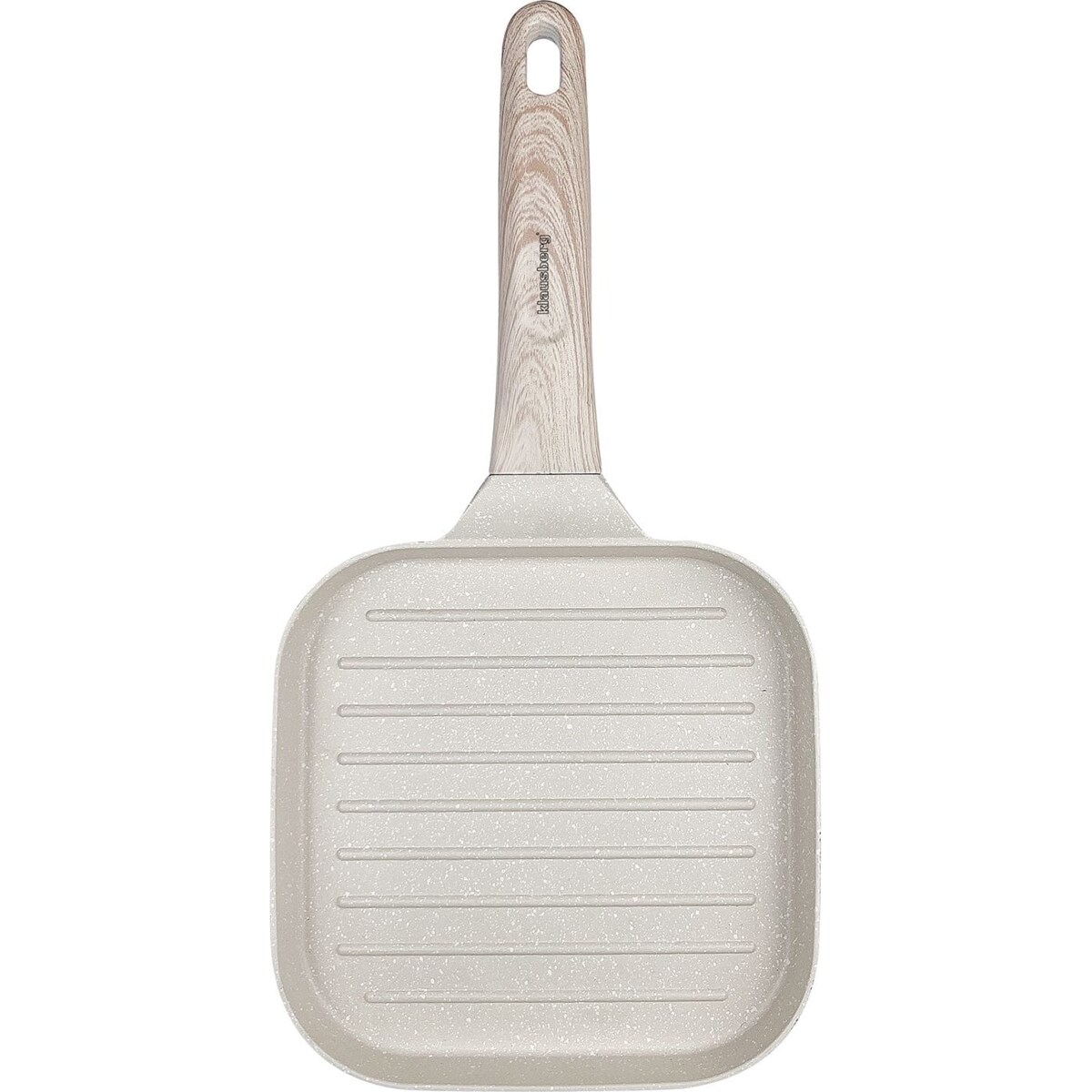 Patelnia grillowa 18x18cm marmurkowa BEŻOWA KLAUSBERG