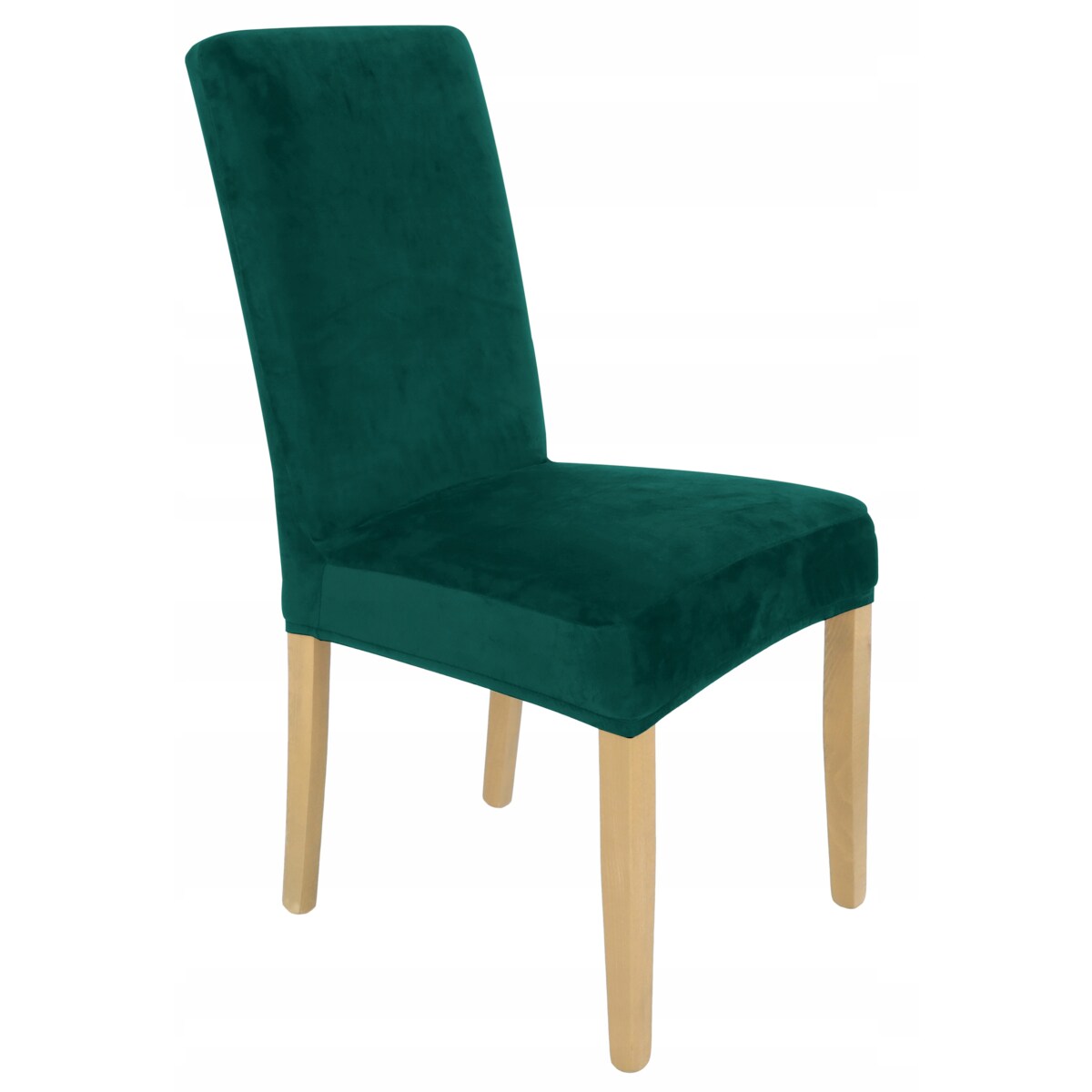 POKROWIEC NA KRZESŁO BUTELKOWA ZIELEŃ WELUR ELASTYCZNY [21WD]