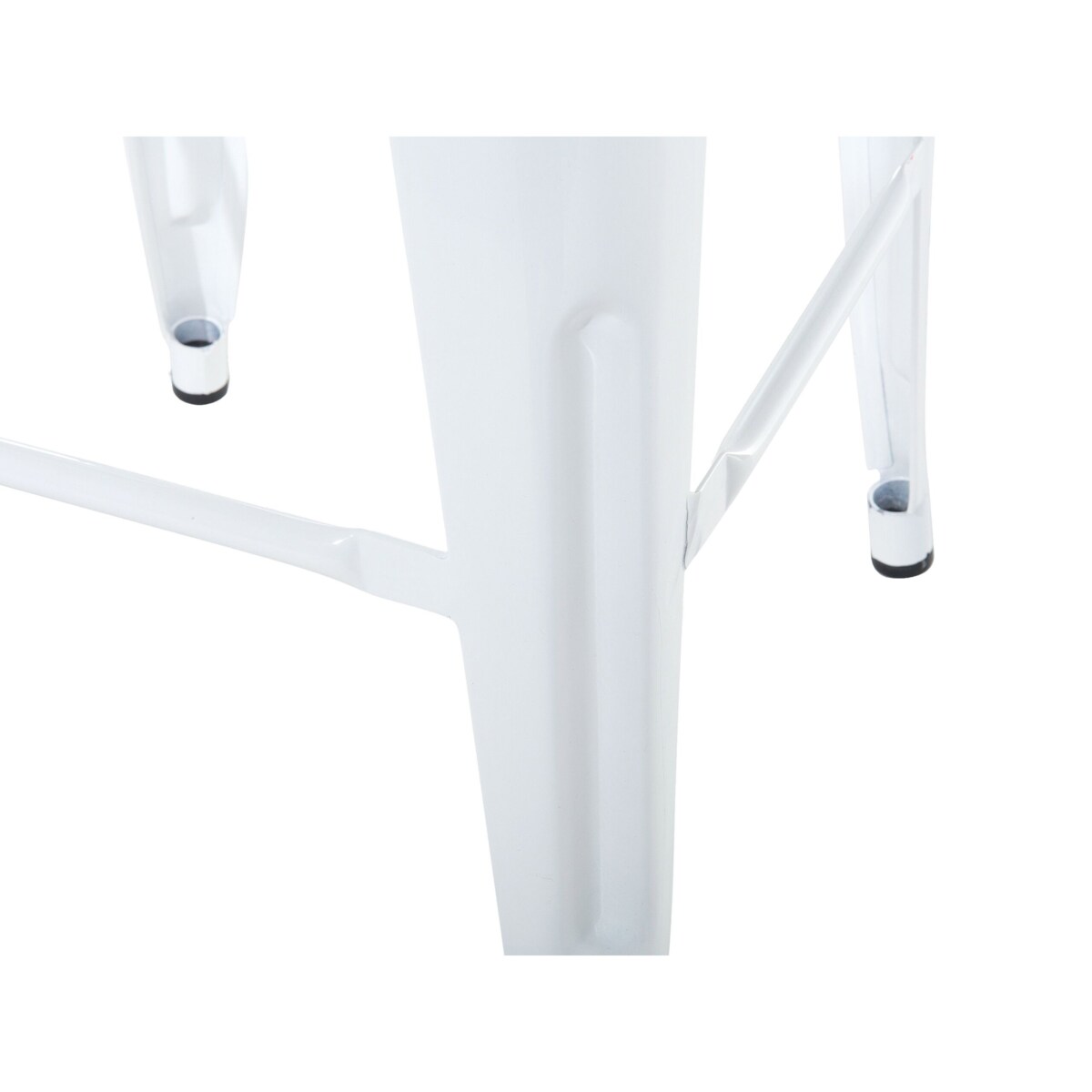 Zestaw 2 stołków barowych metalowych 60 cm biały CABRILLO