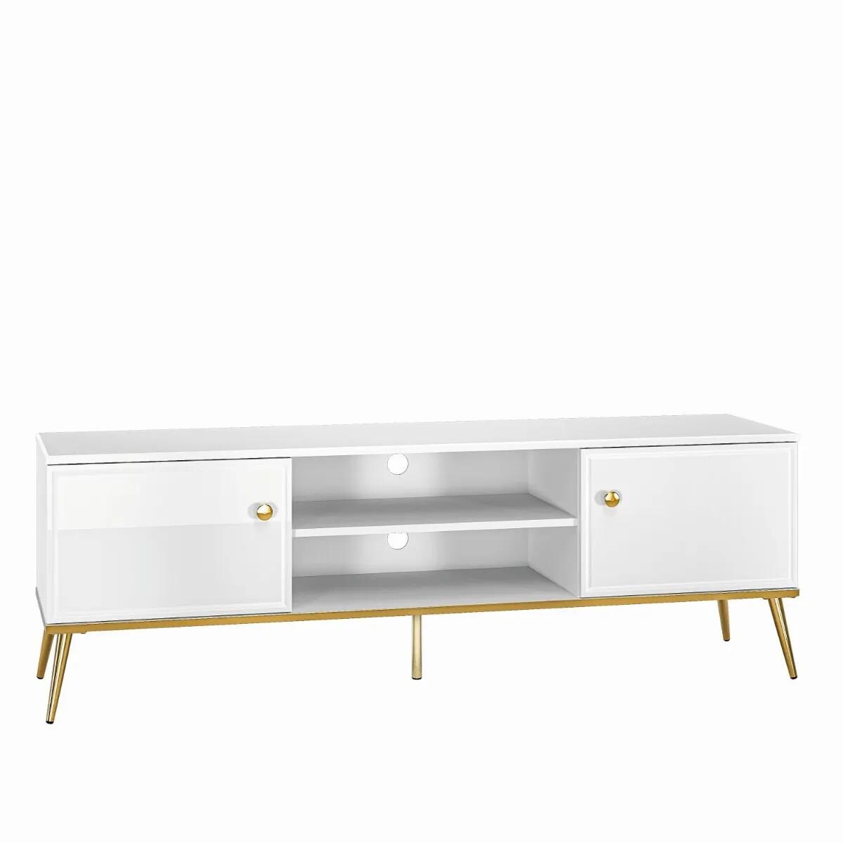 Szafka RTV GALENA 160 biały połysk