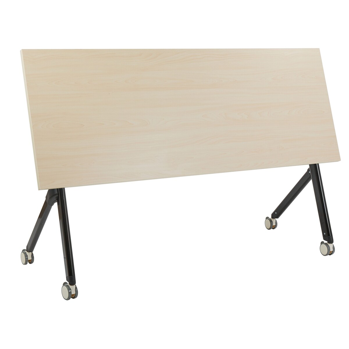 Składane biurko BENDI Jasnobrązowy 160 cm 60 cm Z kółkami