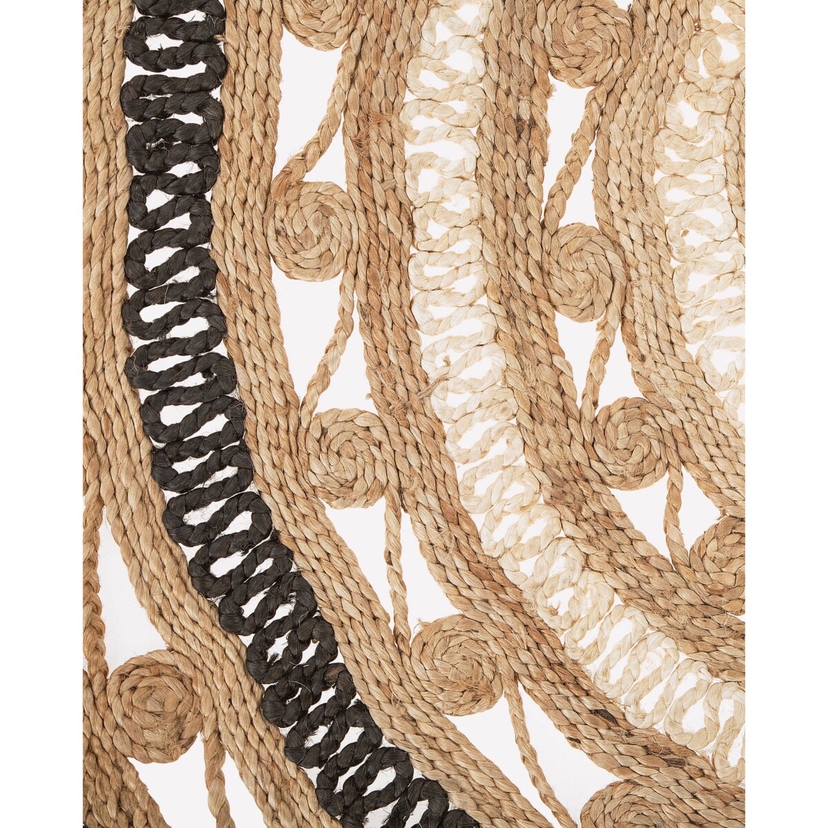 Dywan okrągły z juty ⌀ 140 cm beżowy GOYNE