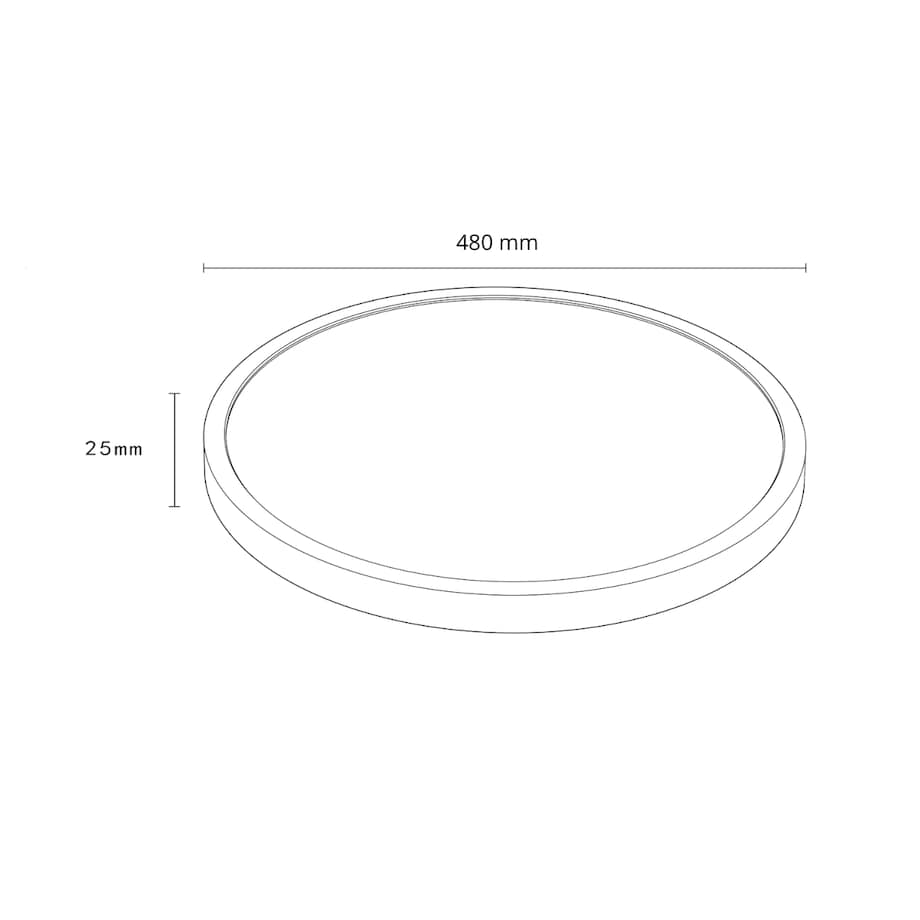 Plafon Light Prestige California czarny LED CCT 3000K 4500K 6500K 1 szt.