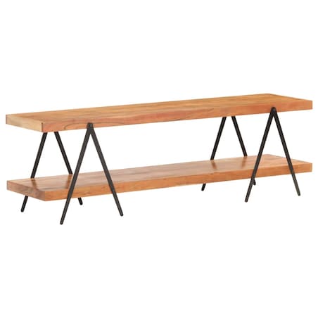 vidaXL Szafka pod TV, 160 x 40 x 50 cm, lite drewno akacjowe