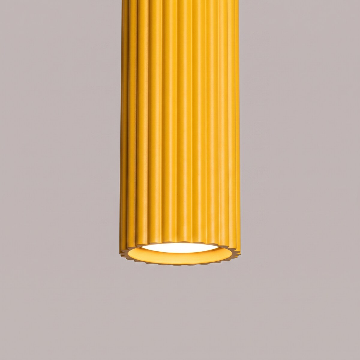Lampa wisząca KARBON 1 żółta