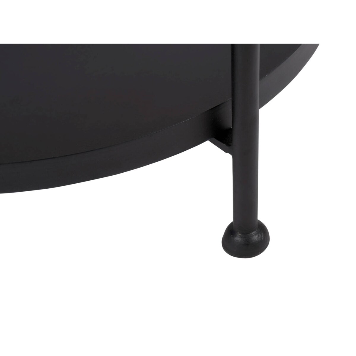 Mały stolik kawowy okrągły TRAY z blatem z drewna mango, Ø 39 x 55 cm