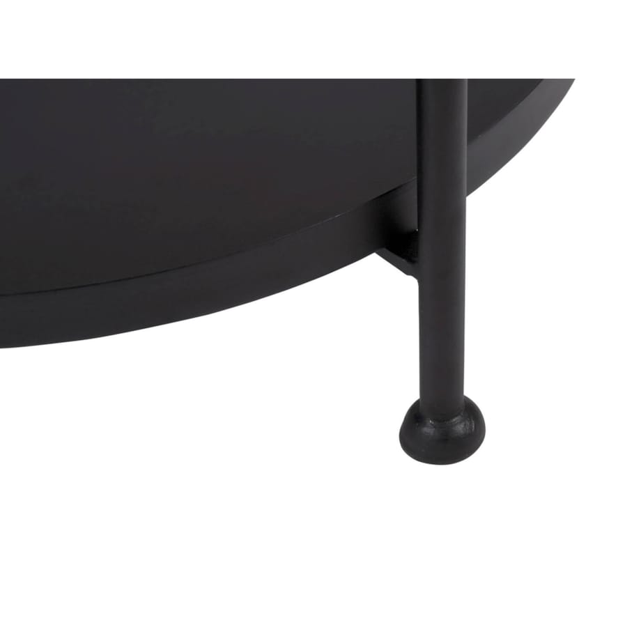 Mały stolik kawowy okrągły TRAY z blatem z drewna mango, Ø 39 x 55 cm