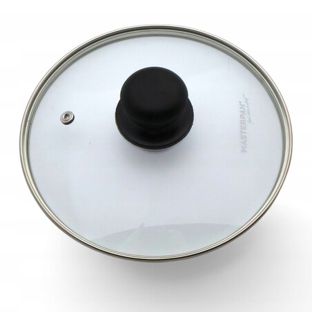 Patelnia Granitowa Pokrywka 24 Cm Plaster Miodu Indukcja Gaz 2.0L Wysoka 5.8