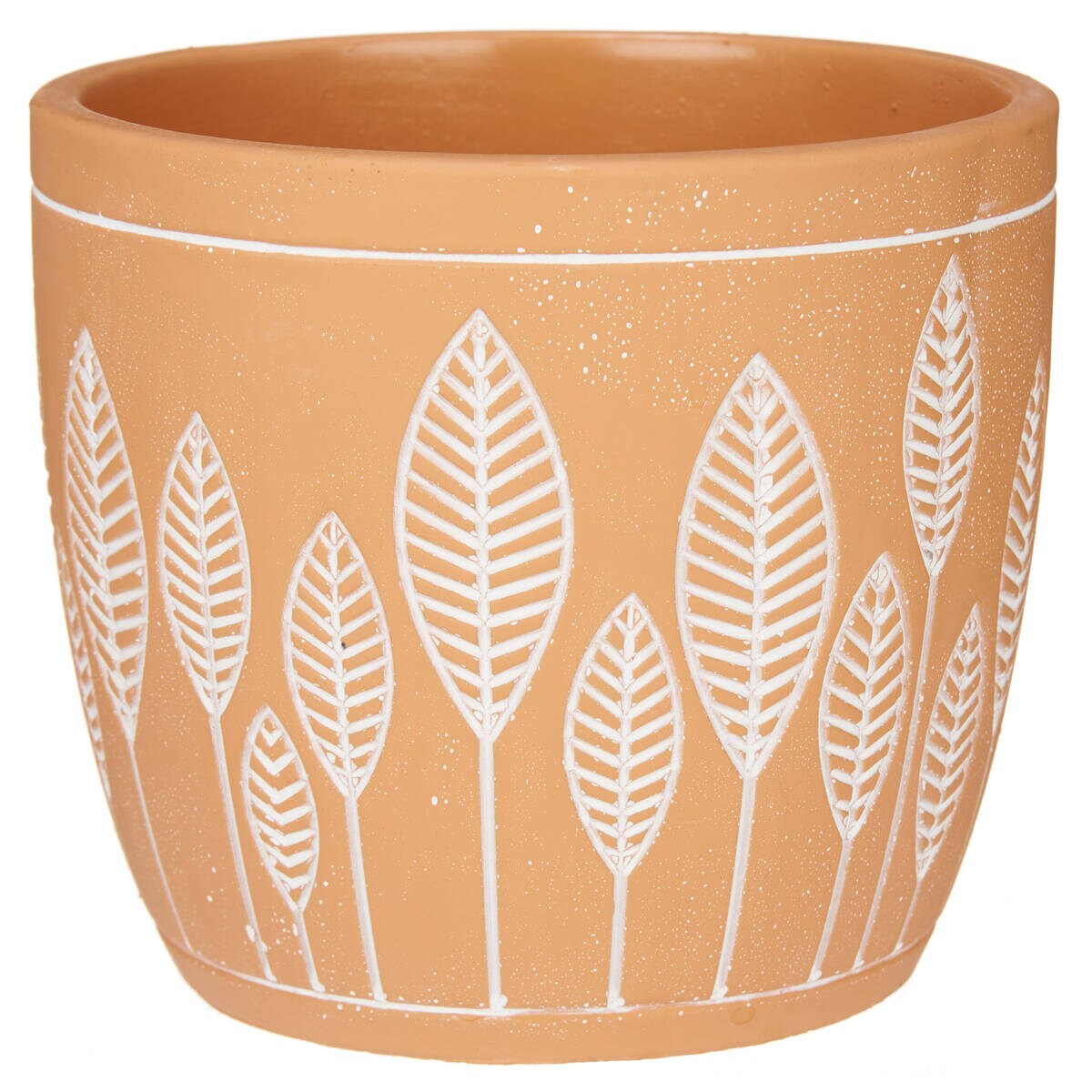 Osłonka na doniczkę z terakoty LEAVES