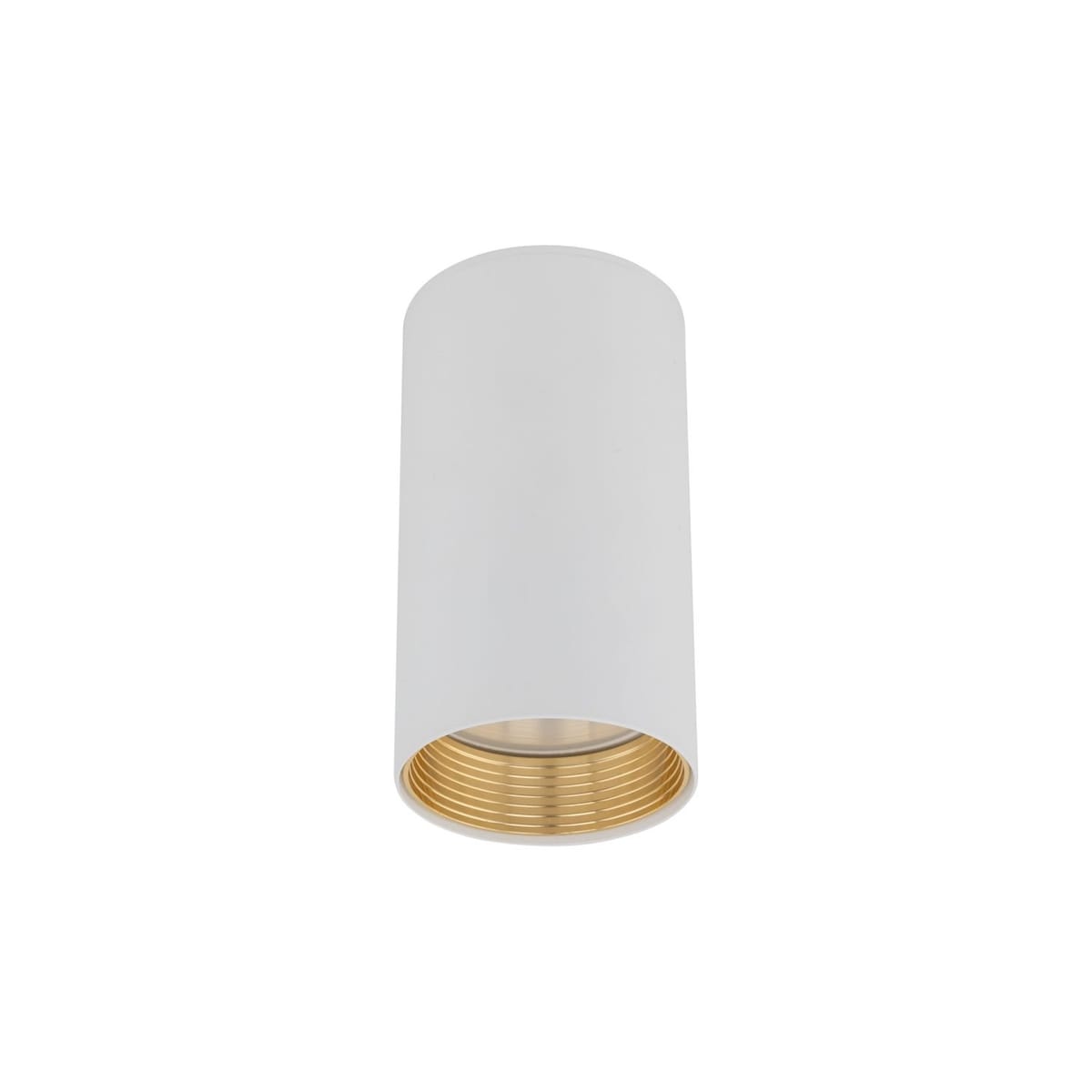 Oprawa natynkowa spot AMIS WHITE 10719 TK Lighting GU10 biała ze złotym akcentem, nowoczesny downlight LED 10W