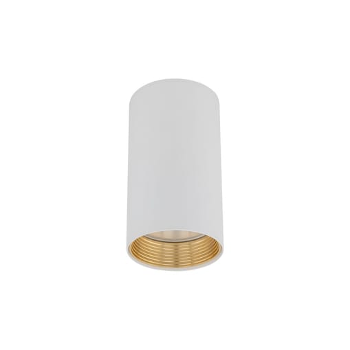 Oprawa natynkowa spot AMIS WHITE 10719 TK Lighting GU10 biała ze złotym akcentem, nowoczesny downlight LED 10W