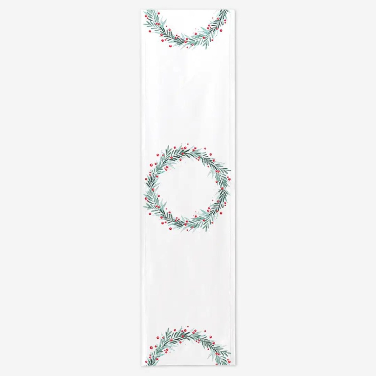Bieżnik - Świąteczny wieniec - 40x150 cm