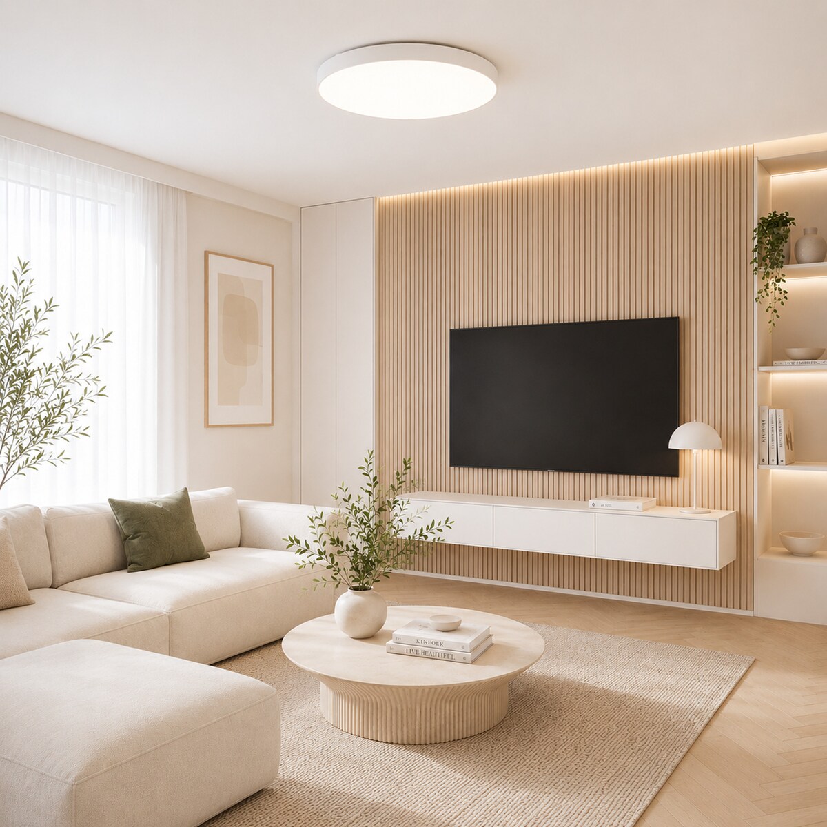 Lampa Sufitowa Łazienkowa Tk Lighting Velis Biały Plafon Led 40W Ip54 Zmienna Barwa, Ściemniany