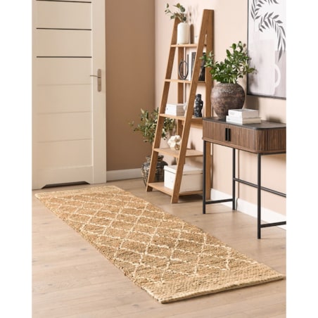 Dywan z juty 80 x 300 cm beżowy ZORAVA