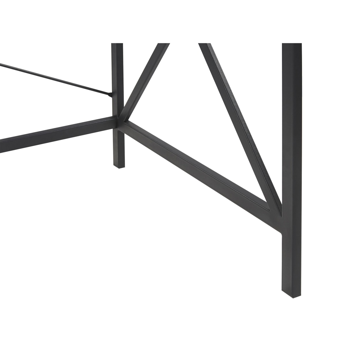 Biurko 115 x 60 cm ciemne drewno z czarnym FUTON