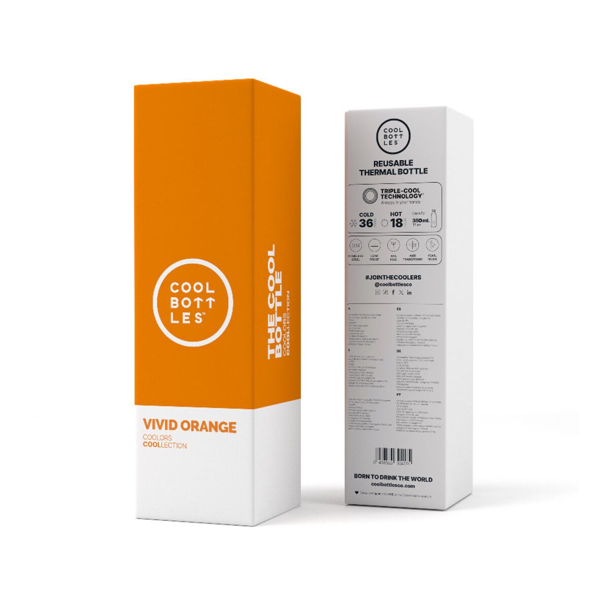 Cool Bottles Butelka termiczna 350 ml Triple cool Vivid Orange