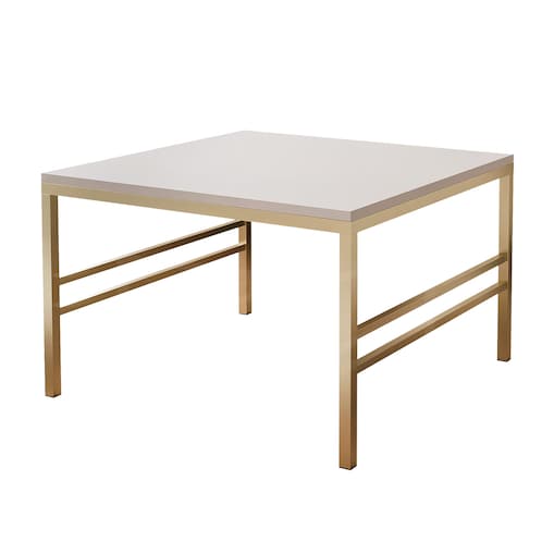 Stolik kawowy KASZMIROWY blat, ZŁOTY stelaż 60cm FORMA