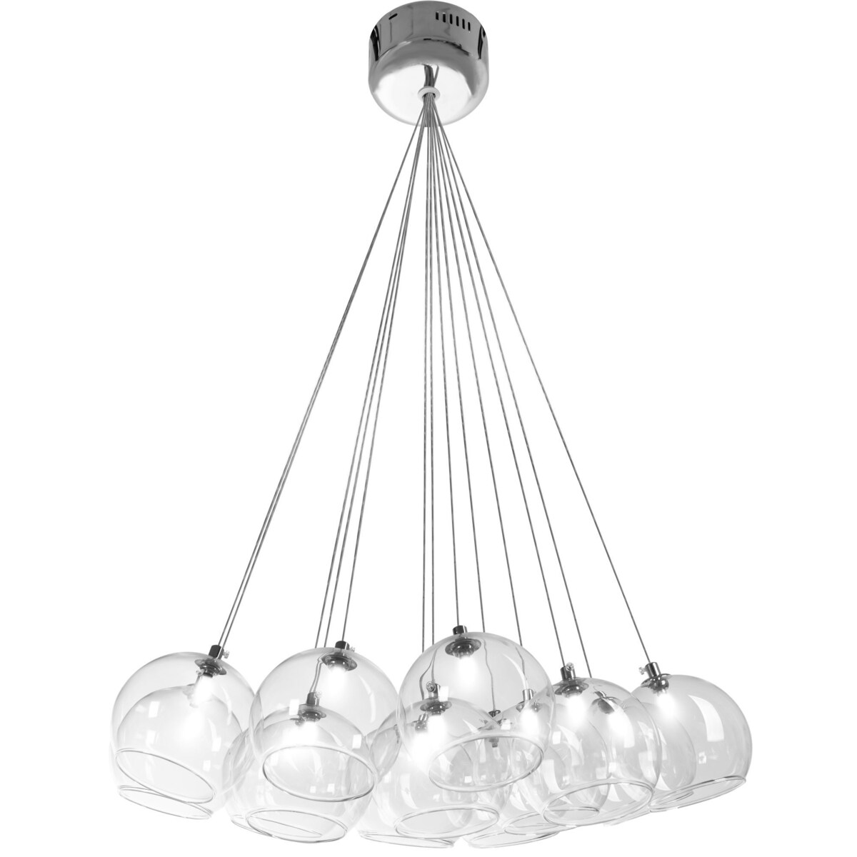 Lampa Wisząca Sufitowa Szklana Kule 13 Kloszy