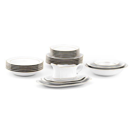 Serwis obiadowy dla 12 osób 44 el. Kamelia Złota Linia B014