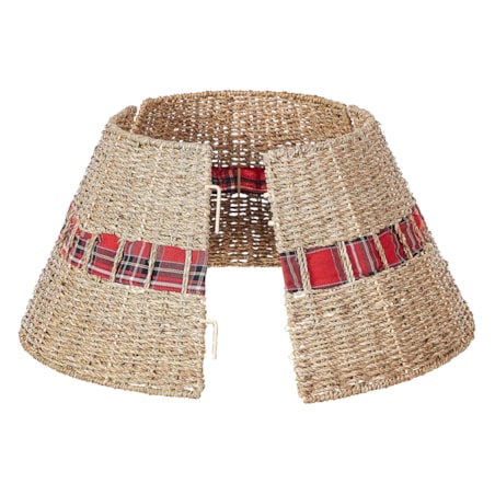 Osłonka pod choinkę Trawa morska 45x45 cm Naturalny MARCHE