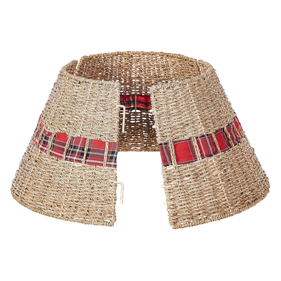 Osłonka pod choinkę Trawa morska 45x45 cm Naturalny MARCHE