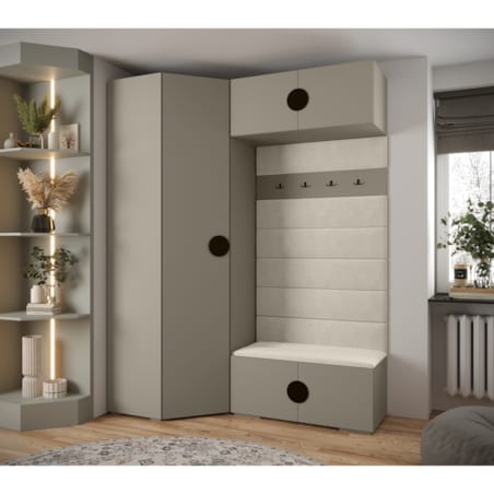 Garderoba do przedpokoju INOVA 4 Z21 kaszmir+czarny+manila02