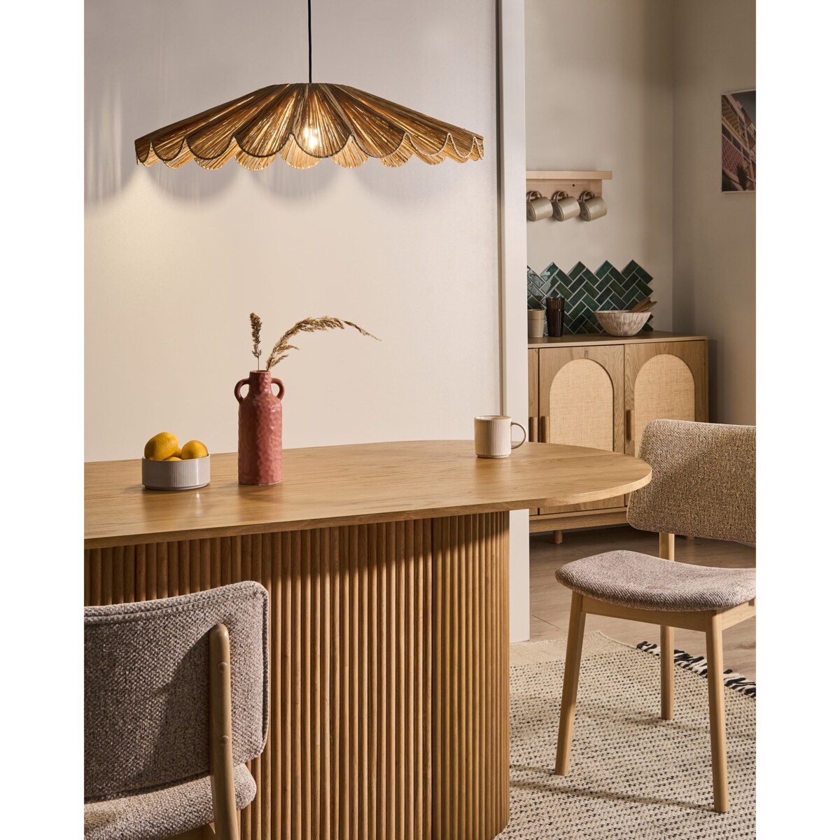 Lampa wisząca SABOGAL Plecionka Naturalny