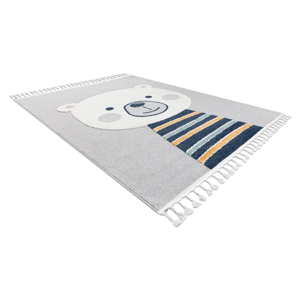 Dywan YOYO GD50 szary / biały - Miś dla 120x170 cm