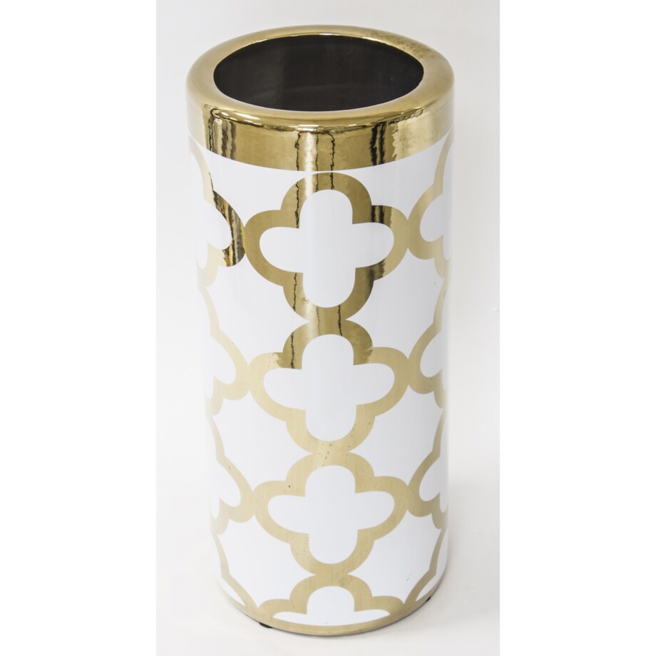 Parasolnik porcelanowy 46x20 cm CHADUR biały