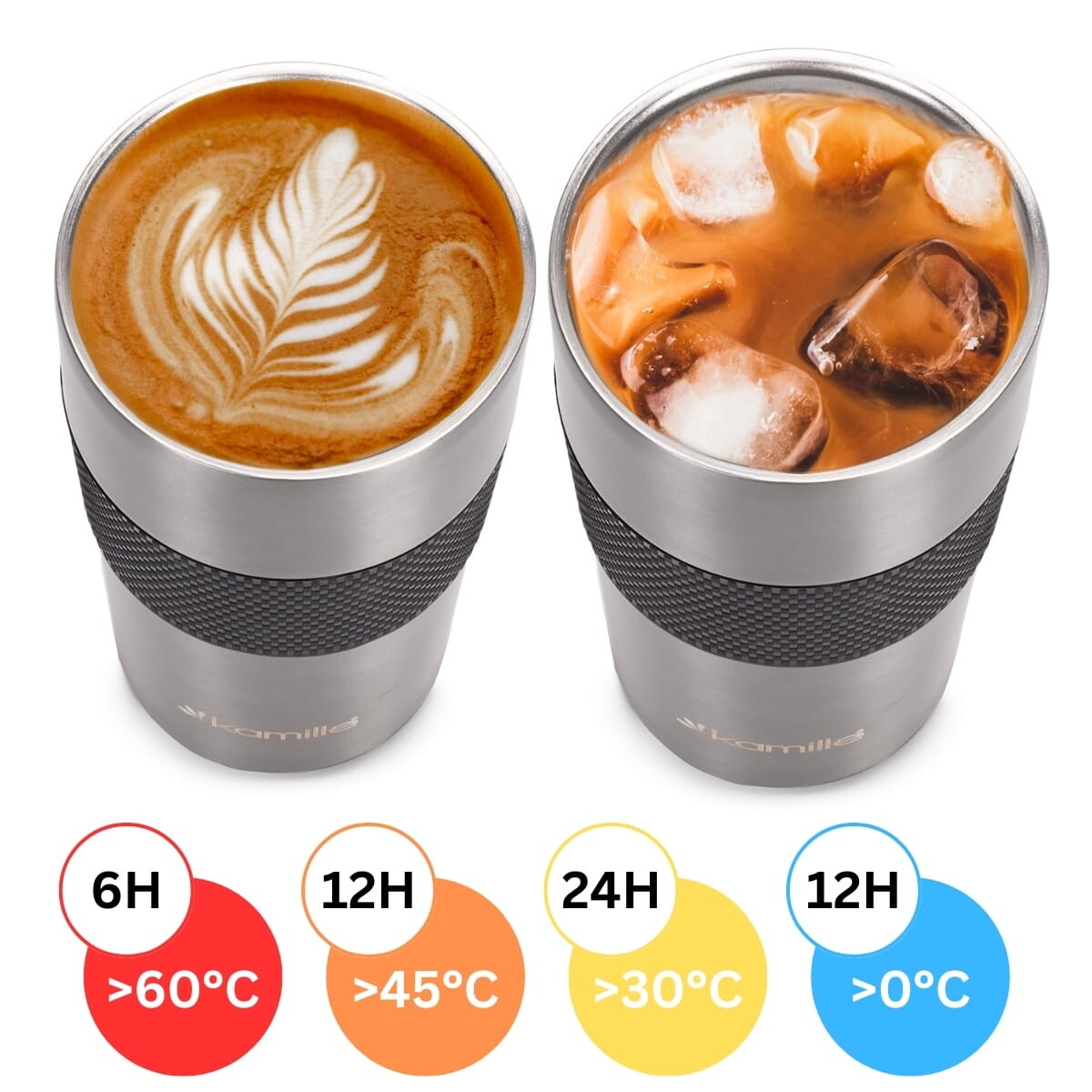 Kubek termiczny na kawę termos na napoje 480ml KAMILLE